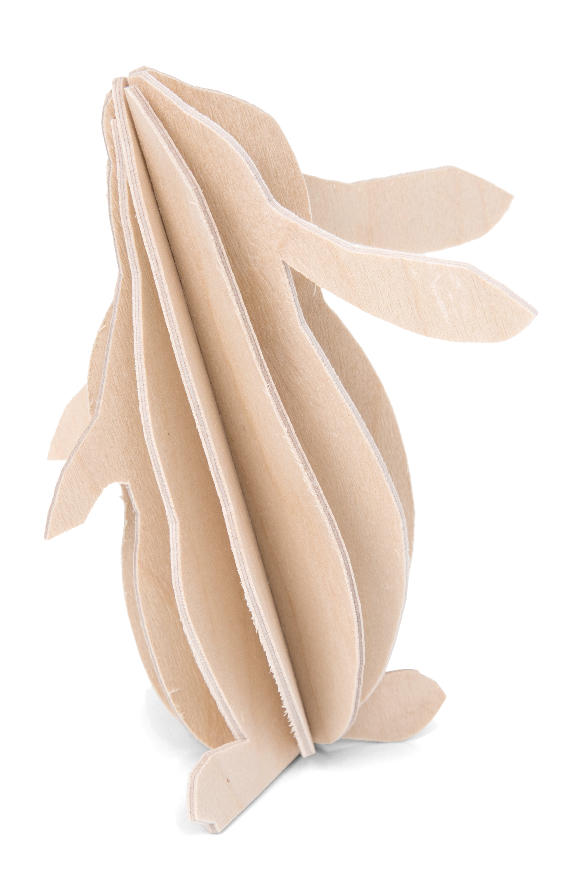 Lovi  3D Hase als Aufsteller 6cm cm Birkenholz Natur