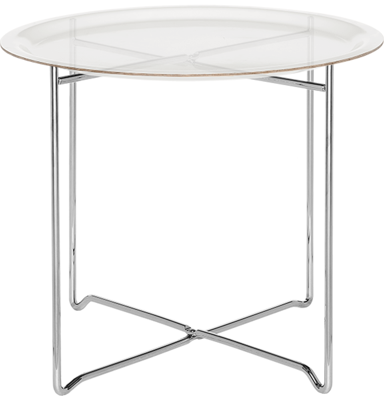 Åry Trays Tablettfuß Tablettständer chrome für 49 cm Tabletts, klappbar