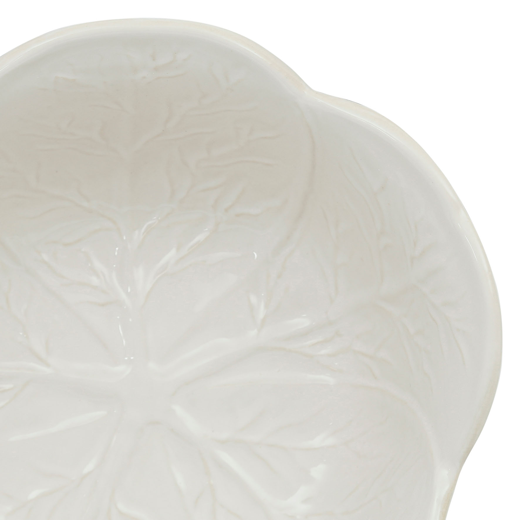 cote-table-chou-salatschuessel-weiss-27cm- Kohlblätter detail